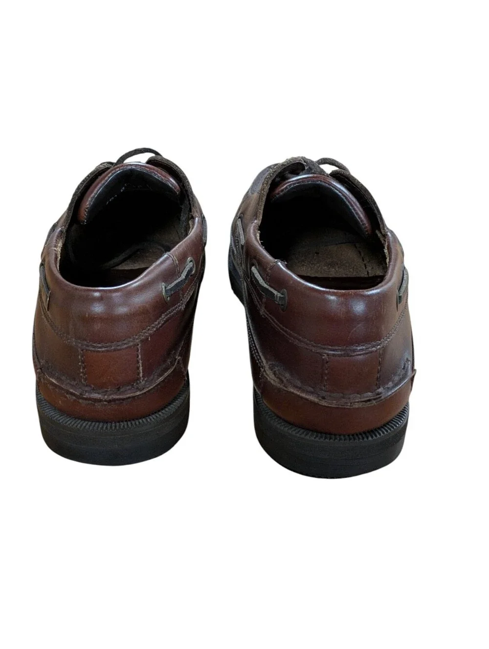 Bass Harry Leather Moccasin Boat Shoe Brown Size 10 M